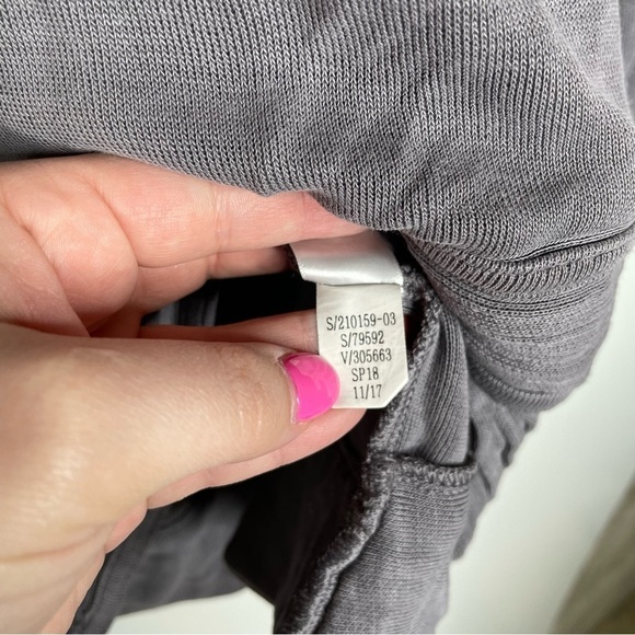 Athleta Serenity Criss Cross Sweatshirt Soft Gray Xsmall - Picture 6 of 6